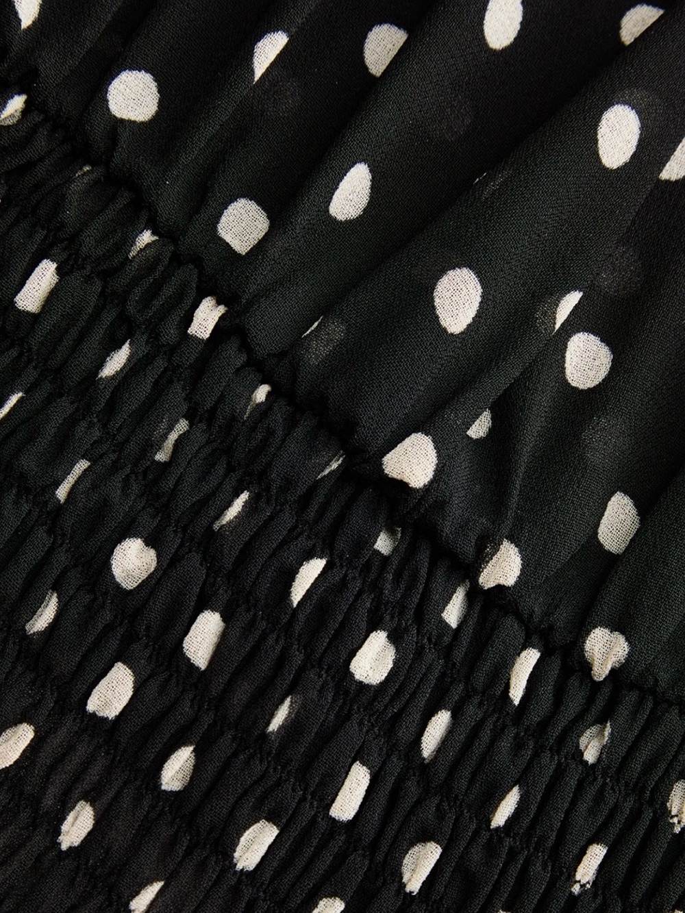 Commense Polka Dot Bow Neck Blouse - Picture 6 of 8